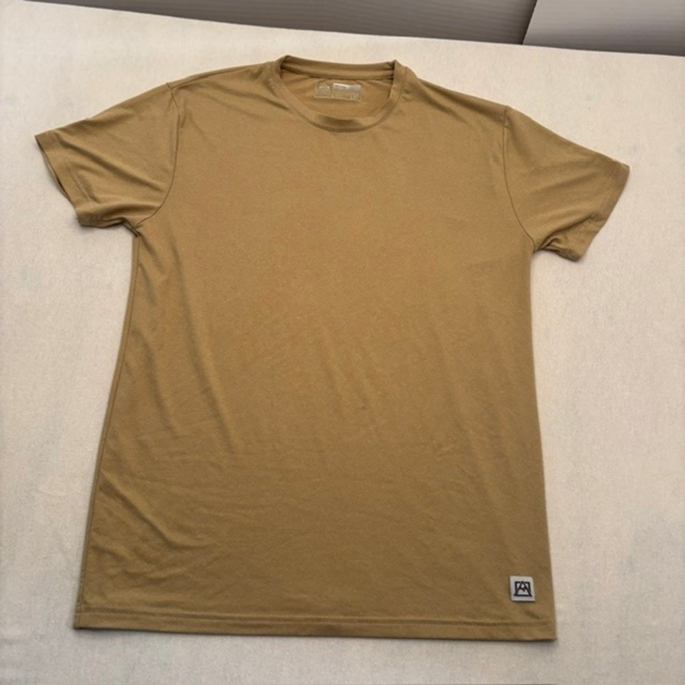 Avalanche Mens Performance T-Shirt Medium Tan Coyote Brown Hiking Activewear